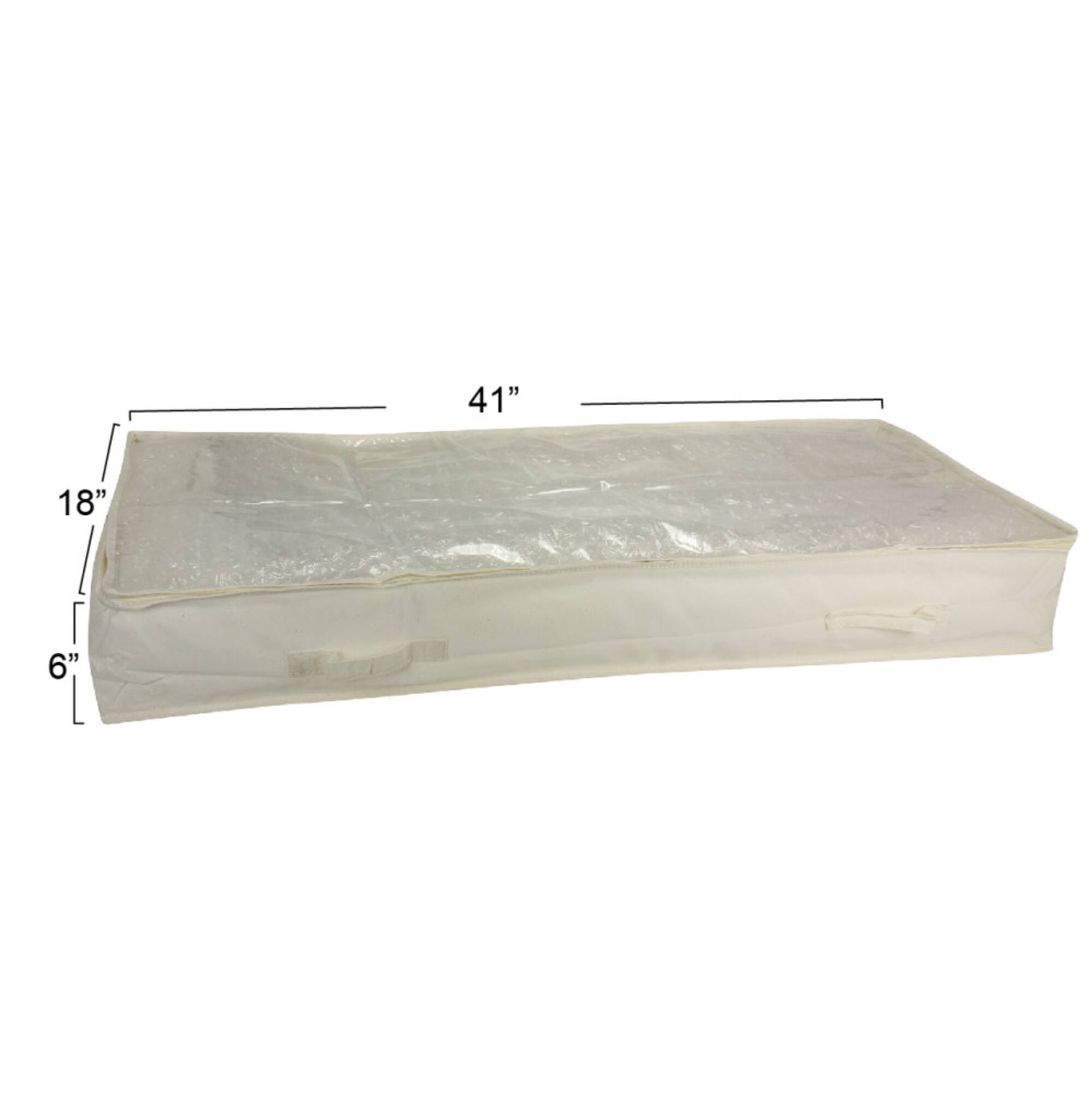 Household Essentials Canvas Under Bed Storage Bag